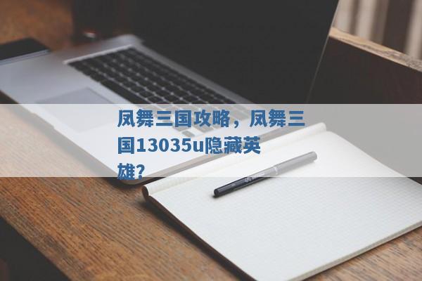 凤舞三国攻略，凤舞三国13035u隐藏英雄？